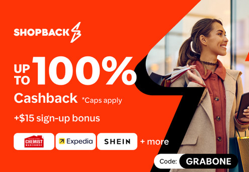 Get up to 100% Cashback at Dominos & Shein (caps apply), Plus Huge Upsized Deals at Chemist Warehouse, Dyson, Adidas, Lululemon & Trip.com + $15 ShopBack Bonus Just for Signing Up! Use Code GRABONE