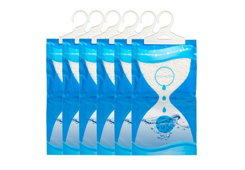 Six-Pack Moisture Absorber Dehumidifier Boxes/Bags - Two Options Available