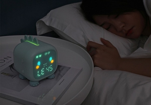 Children's Dinosaur Alarm Clock - Three Colours Available