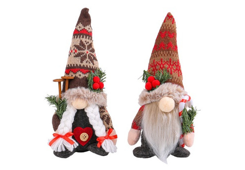 Christmas Santa Gnomes Plush Decorations - Two Styles Available