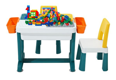 Kids Activity Table Set with Two Chairs