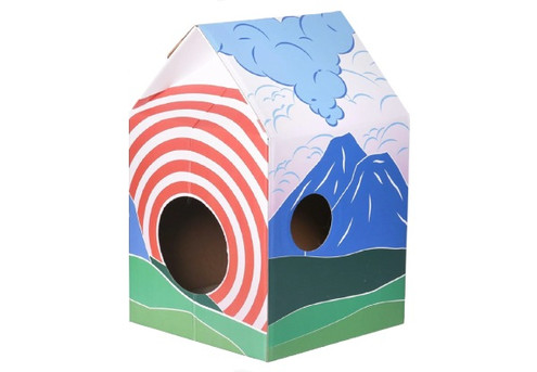 Pidan Cat House and Scratcher - Elsewhere Pricing $29.90