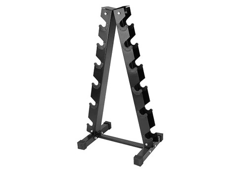 Six-Tier A-Type Steel Dumbbell Rack Stand