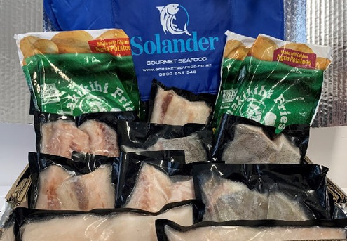 Solander Gourmet Mystery 3.5kg Fish Fillet Box incl. Fries