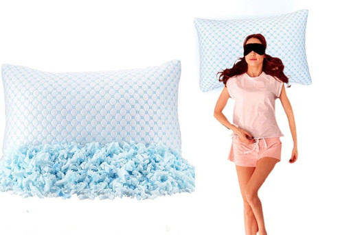 Shredded Memory Foam Cooling Pillow - Two Sizes Available