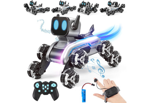 Kids 8WD Remote Control Robot Dog Toy