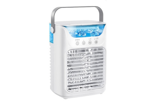 Portable Air Conditioner with Adjustable Speed, Cool Mist & Seven-Colour LED lights