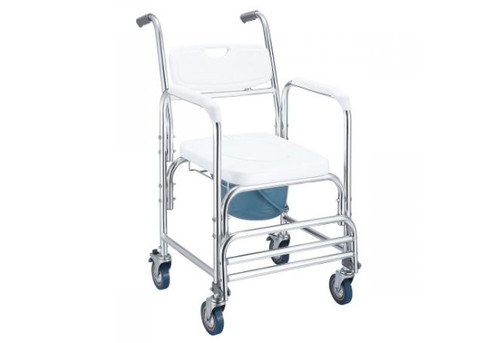 Three-in-One Commode Shower Wheelchair