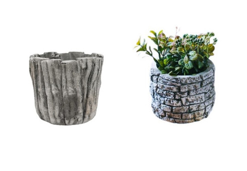 Stone Planter Pot - Two Sizes Available