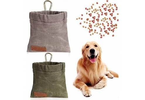 Cotton Dog Treat Pouch - Two Colours Available
