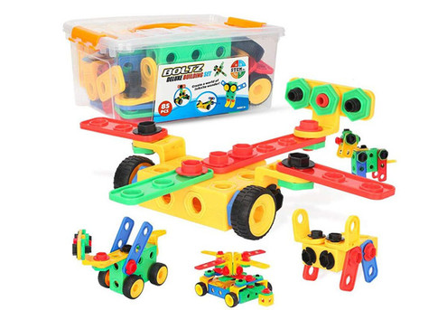 85-Piece Educational Construction Building Blocks Set