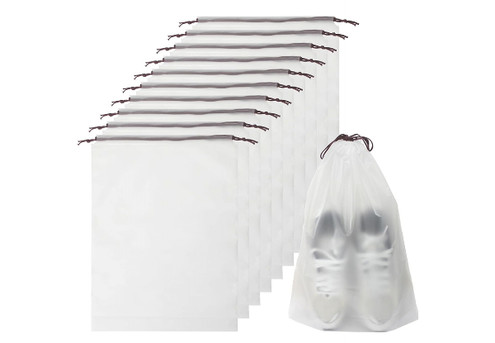 10-Piece Clear Travel Shoe Storage Bag Set - Option for Two Sets
