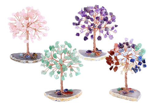 Mini Crystal Stone Tree - Four Colours Available