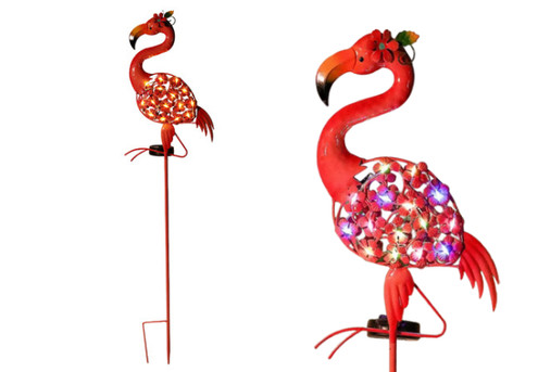 Solar Flamingo Garden Lights