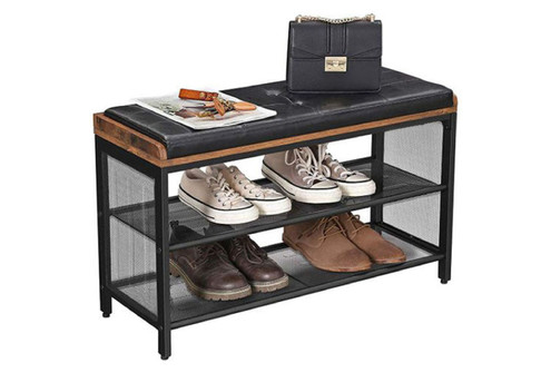 Vasagle Bryce Three-Tier Cushioned Shoe Storage Rack