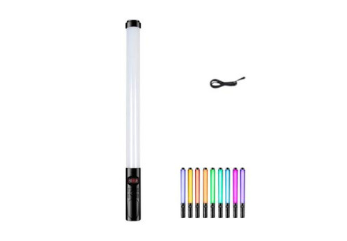 12W RGB Colourful LED Photography Light Wand - Option with Stand & Two-Pack