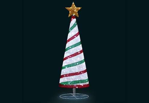 Christmas Ribbon Tree Light