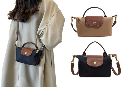 Women's Mini Tote Bag with Shoulder Strap - Available in Three Colours & Option for Two