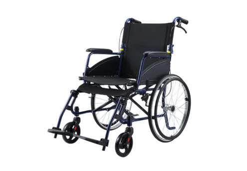 20-Inch Portable Folding Mobility Wheelchair with Four Brakes