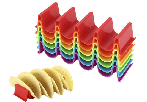 Six-Piece Wave Shape Taco Holder Set - Option for Two Sets