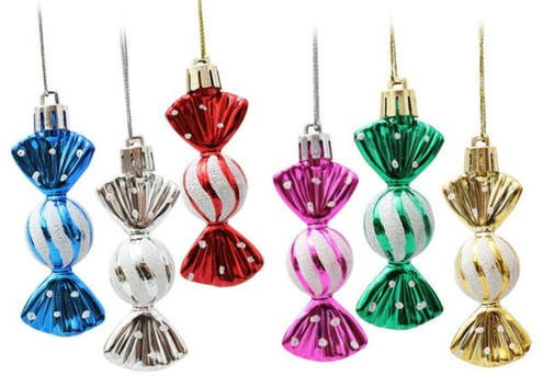 Six-Piece DIY Candy Christmas Tree Decoration