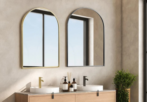 Large Arch Wall Vanity Mirror - Two Colours Available