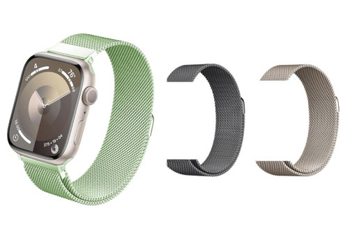 Milanese Loop Stainless Steel Watch Band - Available in Three Colours & Two Sizes