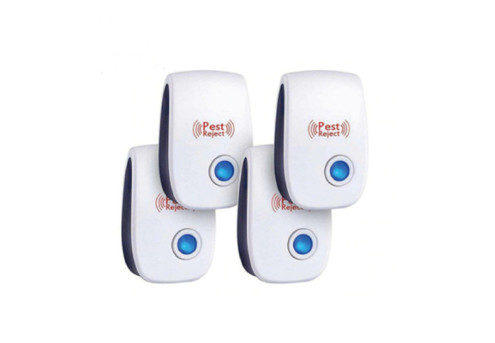 Four-Pack Ultrasonic Electric Plug-In Indoor Pest Repellers