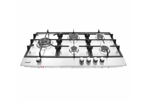 87cm Maxkon Five-Burner Gas Cooktop Stove with Stainless Steel Surface