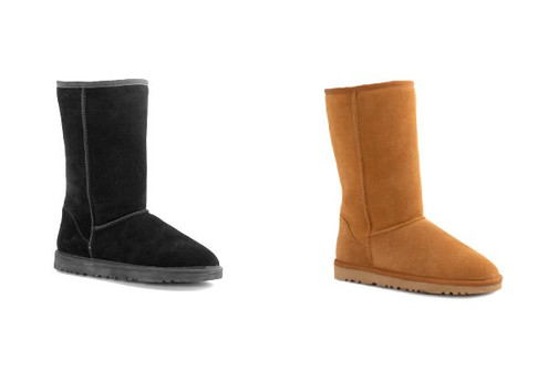 Ugg Sheepskin Unisex Long Classic Suede Boots - Two Colours & Ten Sizes Available