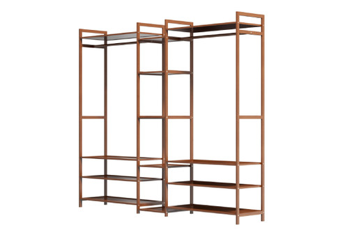 Milano Decor Multifunctional Bamboo Clothes Rack