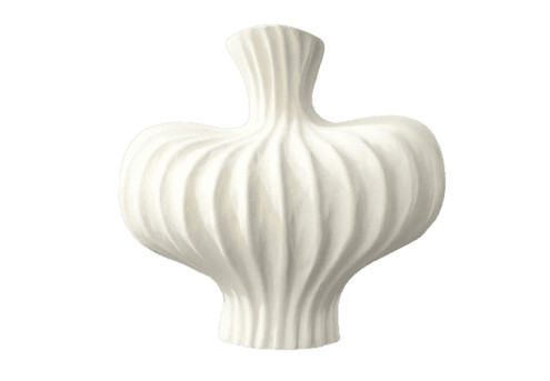 Soga Matte White Large Ornament Vase