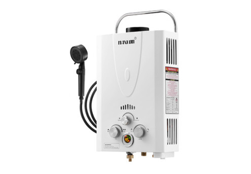 Nine-in-One 10L Maxkon Gas Water Heater with Pump - Two Colours Available