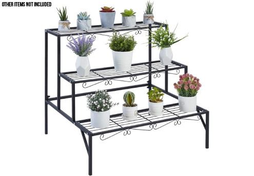 Three-Tier Ladder Plant Display Rack