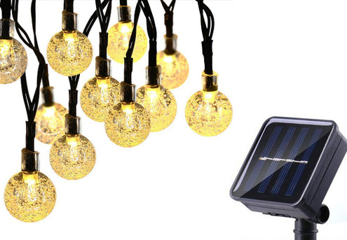 Outdoor LED Solar Globe String Lights - Available in Two Styles