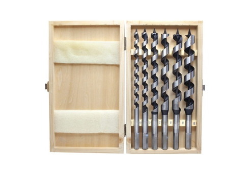 Six-Piece Auger Drill Bit Set for Woodworking