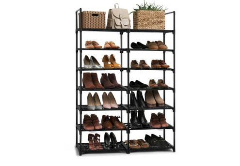 DIY Metal Shoe Storage Shelf - Two Options Available