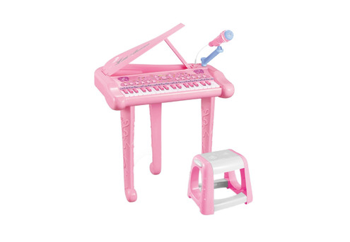 37-Key Kids Electronic Piano with Mic & Stool