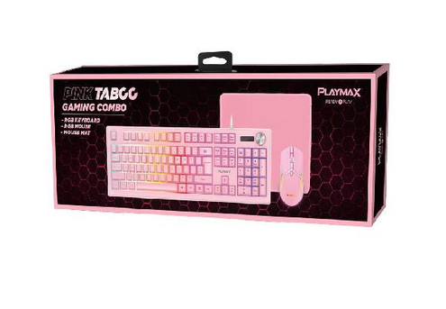 Playmax Pink Taboo Bundle Incl. Keyboard, Mouse & Mat