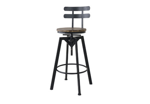 Levede Industrial Adjustable Swivel Stool