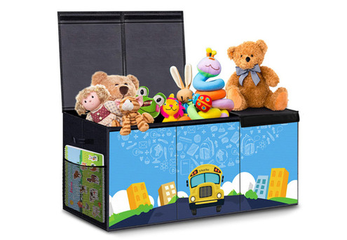 Extra Large Collapsible Toy Storage Box with Lids