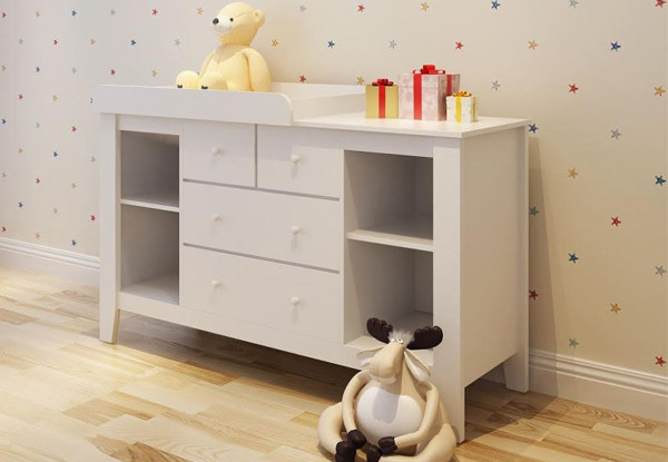 Baby Change Table in White • GrabOne NZ