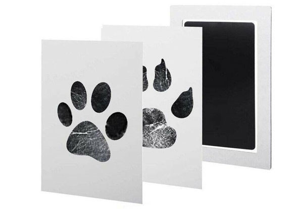 Paw Print Frame Kit Dog Paw Print Kit And Cat Paw Print Kit For All Breeds  Pet Memorial Picture Frame, Mess Free Clean Touch Ink Pad, Pawprint