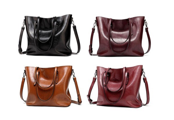 Leather Tote Handbag • GrabOne NZ