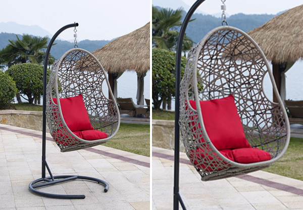 Huraki Wicker Hanging Chair • GrabOne NZ