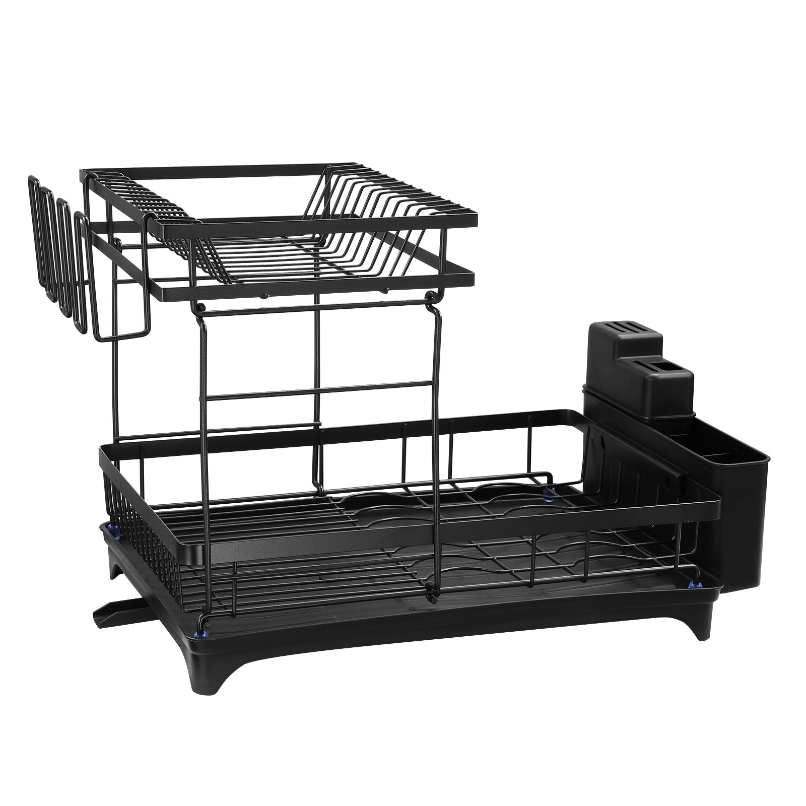 Two-Tier Dish Drying Rack with Drainage