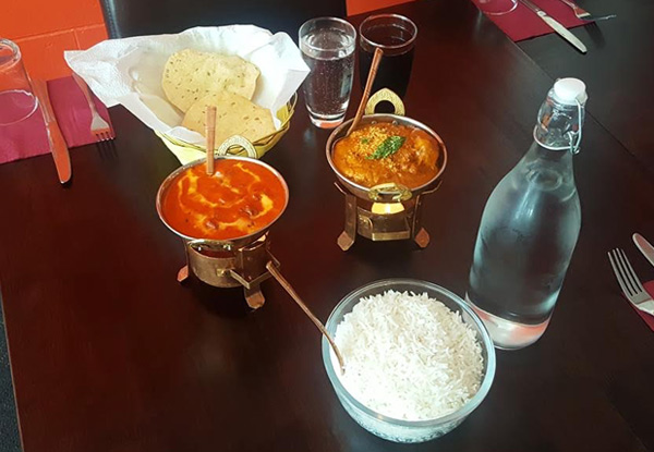 Any Two Mains with Rice, Two Poppadoms & Two Soft Drinks incl. Seafood Mains - Options for up to Six People
