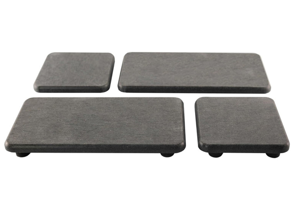 Four-Piece Water Absorbent Diatomite Tray Set - Available in Two Colours & Options for Two-Set