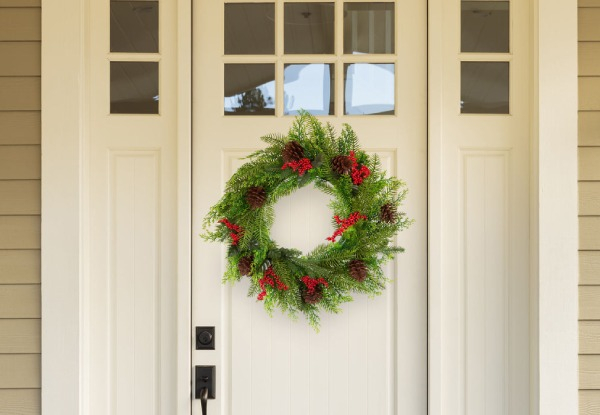 Santa's Helper 50cm Christmas Wreath - Two Styles Available