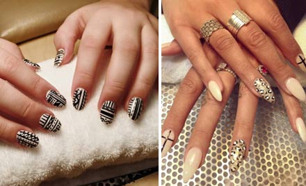 $15 for a Manicure, $20 for a Spa Pedicure, or $30 for a Set of Acrylic Powder Nails (value up to $60)